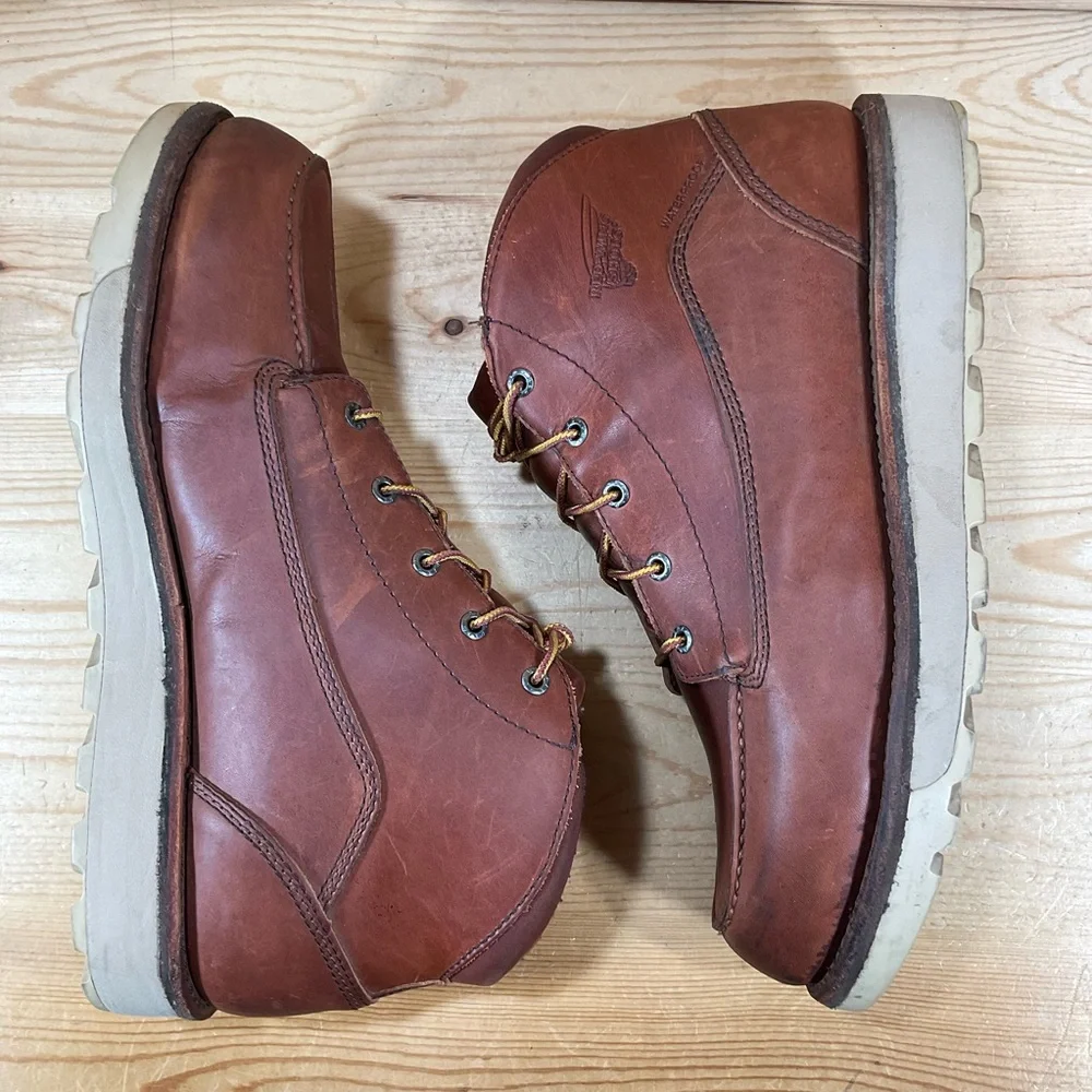 Red Wing Traction Tred Lite Waterproof Soft Toe Chukka Men’s 13 D Brown 1221